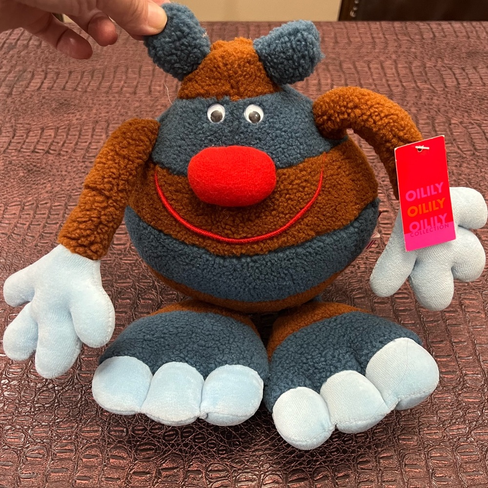 NWT oilily Plush Stuffed Animal Monster Vintage Tags 14 Inch Rare